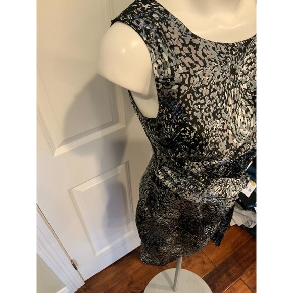 MM Couture Black & Gray Splatter Print Dress, Size Small - Picture 3 of 5